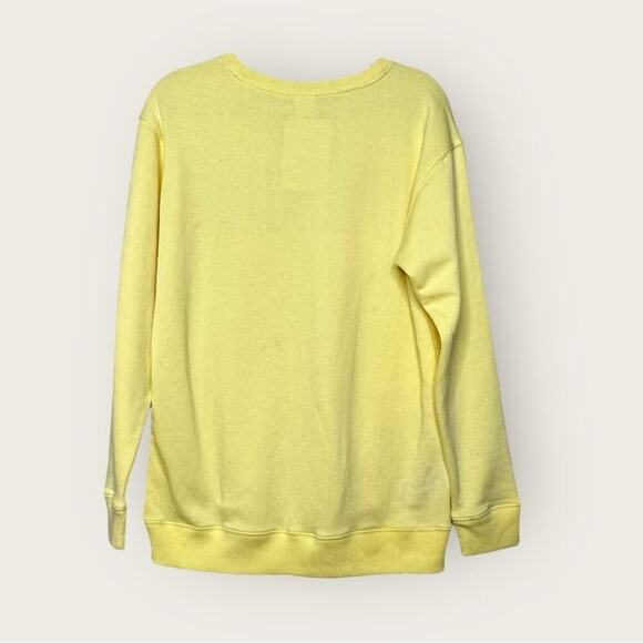 NWOT | PINK VS | Pullover Crew Sweatshirt | Yellow/Black | Small - Picture 2 of 12